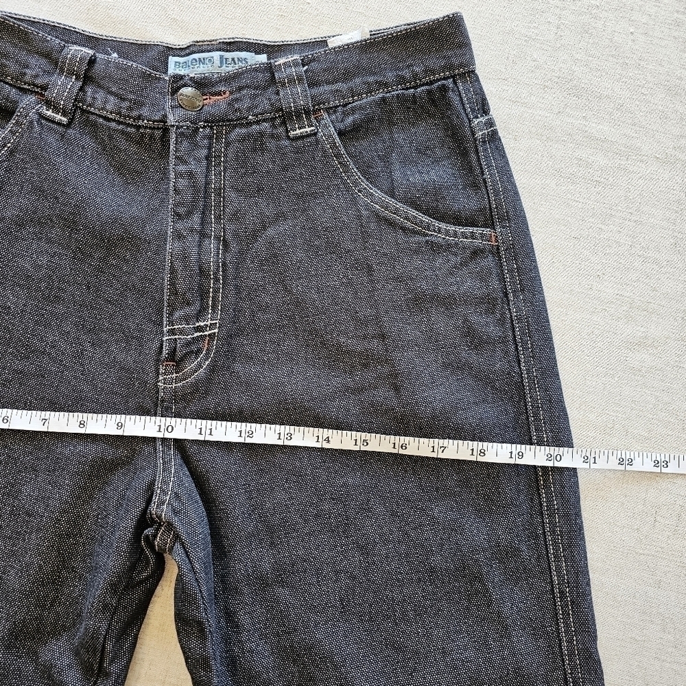 Baleno Wide Leg Jeans Faded Black Size 31 - Picture 6 of 13